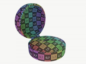 Jewelry box round open 3D Model