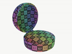 Jewelry box round open 3D Model