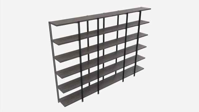Modular bookcase Cattelan Hudson Model 3D .c4d .max .obj .3ds .fbx .stl .blend 