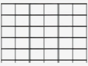 Modular bookcase Cattelan Hudson 3D Model