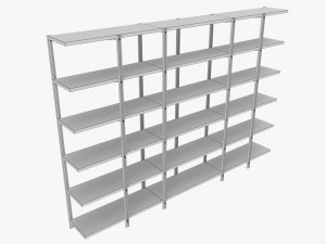 Modular bookcase Cattelan Hudson Model 3D