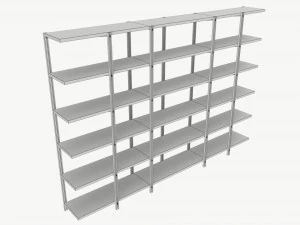 Modular bookcase Cattelan Hudson 3D Model