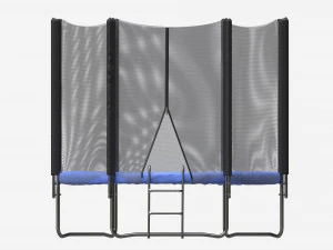 Outdoor Trampoline with Safety Net 3D Model