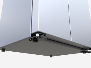 Side-by-Side Fridge Samsung RS66A8100S9 Model 3D