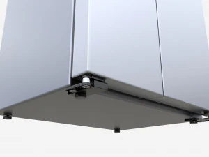 Side-by-side koelkast Samsung RS66A8100S9 3D Model