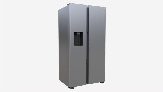 Side-by-Side Fridge Samsung RS68A8540B1 3D 模型 .c4d .max .obj .3ds .fbx .stl .blend 