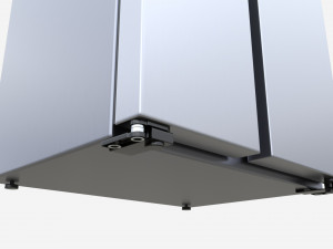 Side-by-Side Fridge Samsung RS68A8540B1 3D 模型
