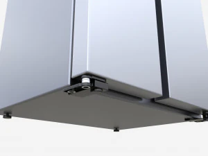Side-by-Side Fridge Samsung RS68A8540B1 3D Model