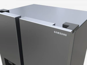 Side-by-Side Fridge Samsung RS68A8540B1 3D Model