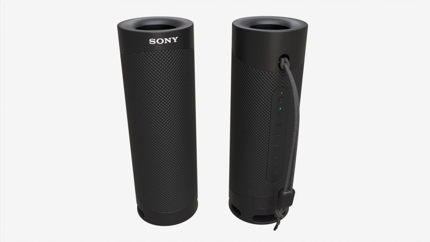 Sony Portable Wireless Speaker Black SRS-XB23 3D Model .c4d .max .obj .3ds .fbx .stl .blend 