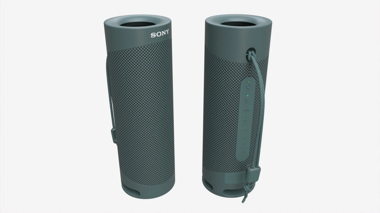 Sony Portable Wireless Speaker Green SRS-XB23 3D Model .c4d .max .obj .3ds .fbx .stl .blend