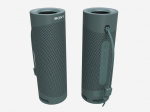 Sony Portable Wireless Speaker Green SRS-XB23 3Dモデル in ...