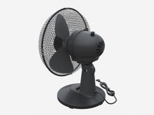 Table Fan Gray Model 3D