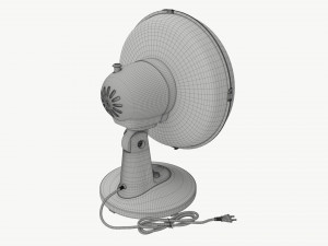 Table Fan Gray Model 3D