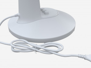 Table Fan White Modello 3D