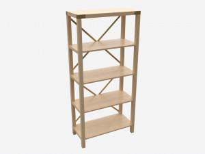 Urban Industrial Bookshelf Andersen 3D Модель