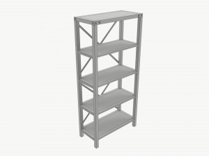 Urban Industrial Bookshelf Andersen 3D 模型