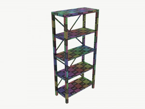 Urban Industrial Bookshelf Andersen 3D 模型