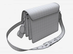 Women Shoulder Bag Leather Snake Skin 3D Model