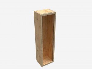 Wooden box for wine bottle 3D 模型