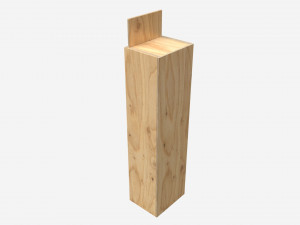 Wooden box for wine bottle 3D 模型