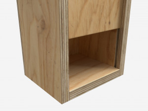 Wooden box for wine bottle 3D 模型
