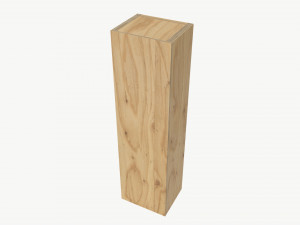 Wooden box for wine bottle with hole 3D Модель