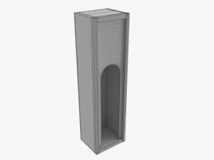 Wooden box for wine bottle with hole 3D Модель