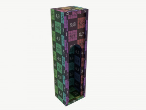 Wooden box for wine bottle with hole 3D Модель