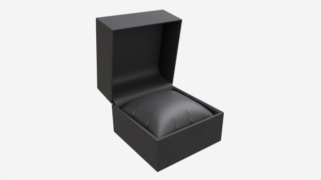 Wristwatch Box with Pillow 3D Модель .c4d .max .obj .3ds .fbx .stl .blend 