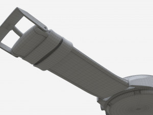 Wristwatch with Leather Strap 01 3D-Modell