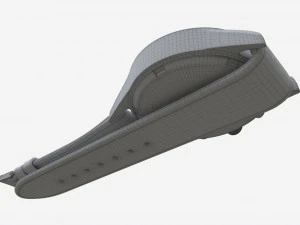 Wristwatch with Leather Strap 02 3D Model