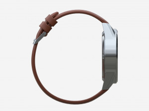 Wristwatch with Leather Strap 03 3D Model