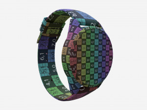 Wristwatch with Leather Strap 03 3D Model