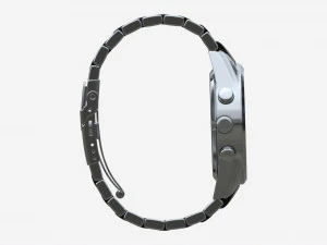 Wristwatch with Steel Bracelet 01 3D Model