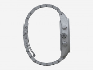 Wristwatch with Steel Bracelet 01 3D Модель