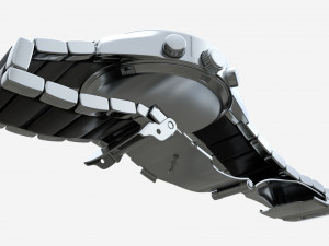Wristwatch with Steel Bracelet 03 Modelo 3D