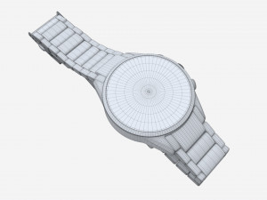 Wristwatch with Steel Bracelet 03 Modelo 3D