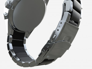 Wristwatch with Steel Bracelet in box 01 3D-Modell