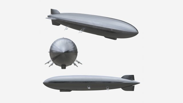 Airship Gindenburg Modèle 3D .c4d .max .obj .3ds .fbx .stl .blend 