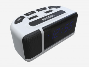 Alarm Clock 02 Modern 3D Model