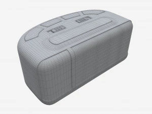 Alarm Clock 02 Modern 3D Model