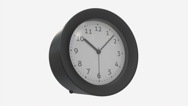 Alarm Clock 05 Modern 3D Model .c4d .max .obj .3ds .fbx .stl .blend 