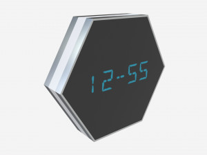 Alarm Clock 09 Modern 3D Model