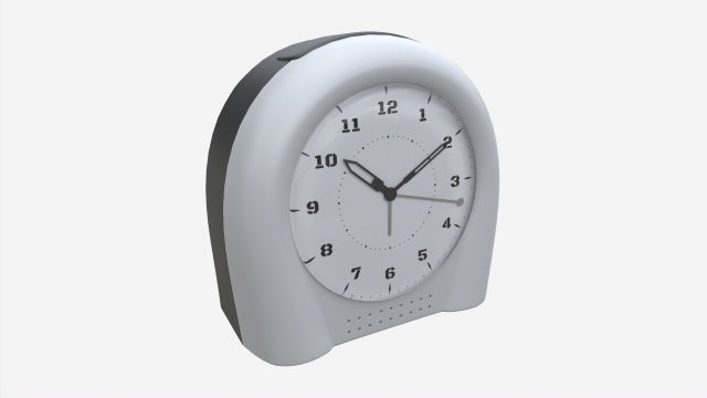 Alarm Clock 10 Modern 3D Модель .c4d .max .obj .3ds .fbx .stl .blend 