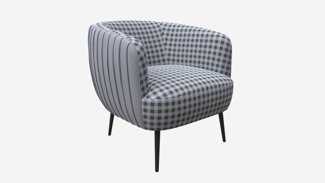 Armchair Accent Modelo 3D .c4d .max .obj .3ds .fbx .stl .blend 