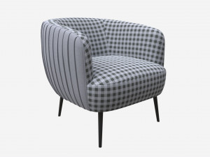 Armchair Accent 3D Model