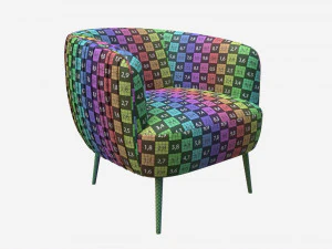 Armchair Accent 3D Model