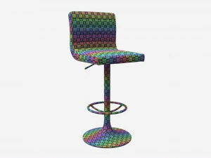 Bar Chair Aura 3D Model