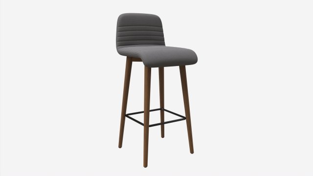 Bar Stool Arosa 3D Model .c4d .max .obj .3ds .fbx .stl .blend 